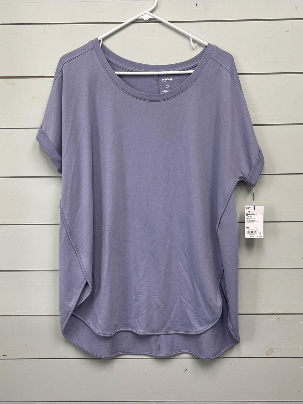 Sonoma short sleeve blouse women's size 0X NWT